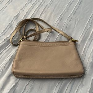 Fossil taupe color small shoulder bag